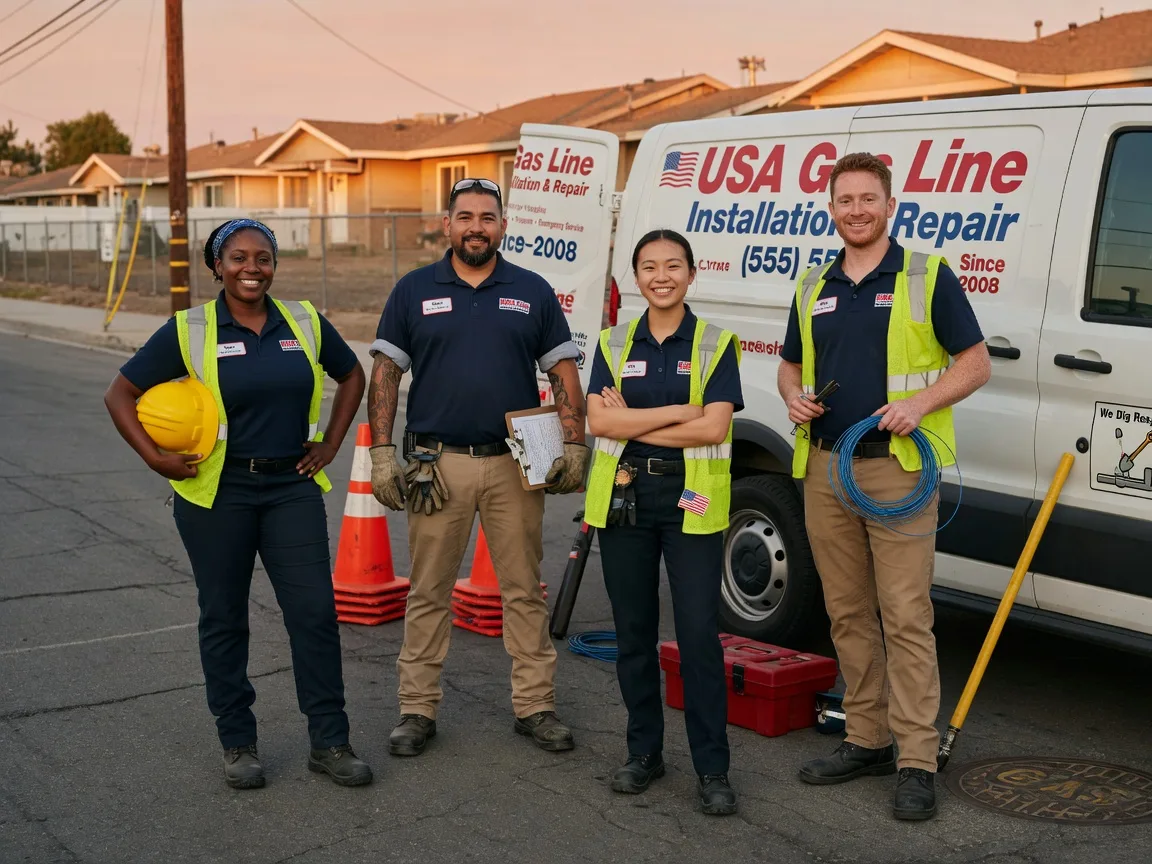 Gas Line Installation company in Husser, LA